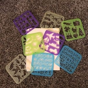 Tupperware stencils